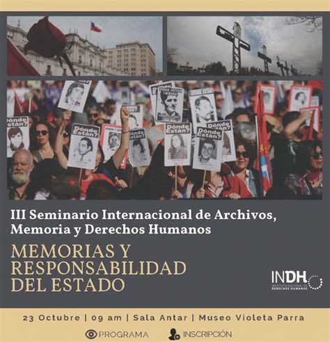 INDH Seminario De Archivos Memoria Y Derechos Humanos INDH Actividades