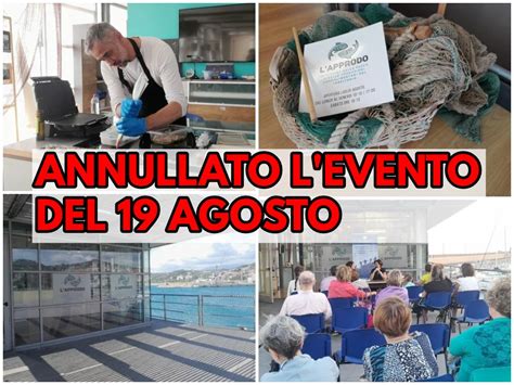 Imperia Lapprodo Annullato Levento Di Sabato Agosto Si Prosegue