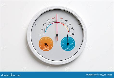 Temperature and Humidity Clock Isolated on Transparent Background ...