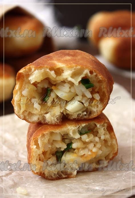 Пирожки с рисом: 12 фото в рецепте