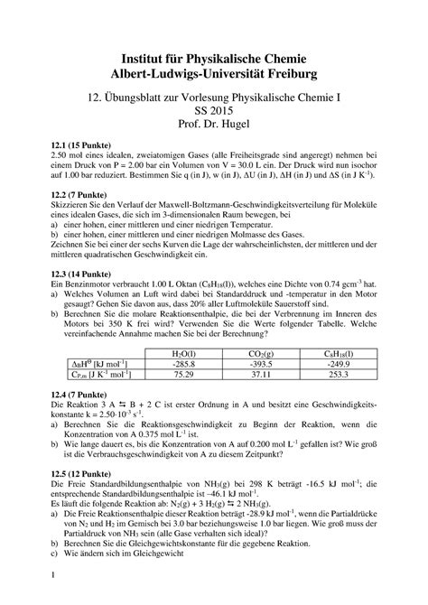 Pc Ss Uebungen Probeklausur Institut F R Physikalische