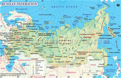 Russia Map, Map of Russia