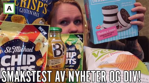 TESTER NYHETER PRODUKTER JEG ALDRI HAR SMAKT PÅ FØR YouTube