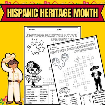 Hispanic Heritage Month Crossword Colorin Colorado