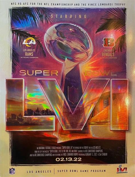 Super Bowl LVI Official Program | Event Programs | hobbyDB