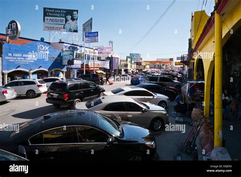 Street view of Nuevo Progreso, Tamaulipas, Mexico Stock Photo - Alamy