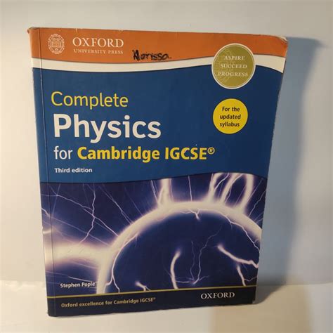 Jual Complete Physics For Cambridge Igcse Third Edition Shopee Indonesia