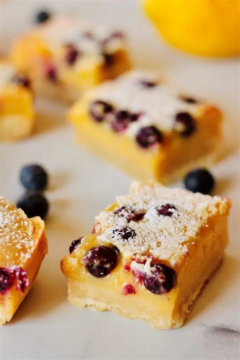 Refreshing Blueberry Lemon Bars Recipe