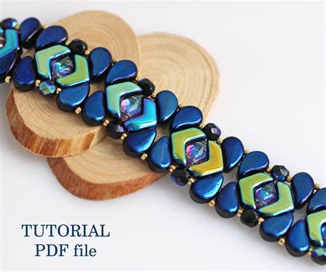 Bead Tutorial Beaded Bracelet Tutorial Beginner Tutorial - Etsy | Bead ...