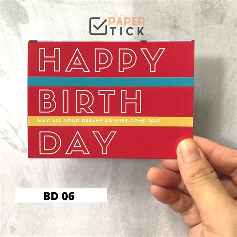 Jual Birthday Kartu Ucapan Ulang Tahun Birthday Graduation Hangtag