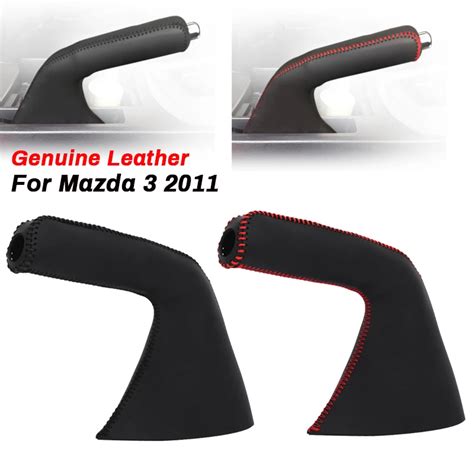 Car Handbrake Grips Covers For Mazda Leather Auto Hand Brake