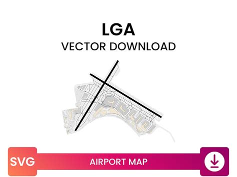 Airport Map of LGA Laguardia Airport Airport Diagram Map Multi-layer ...