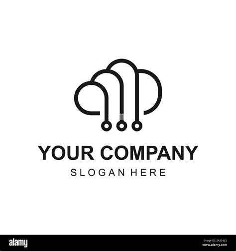 Modern Wiring Data Cloud Logo Design Vector Stock Vector Image And Art Alamy