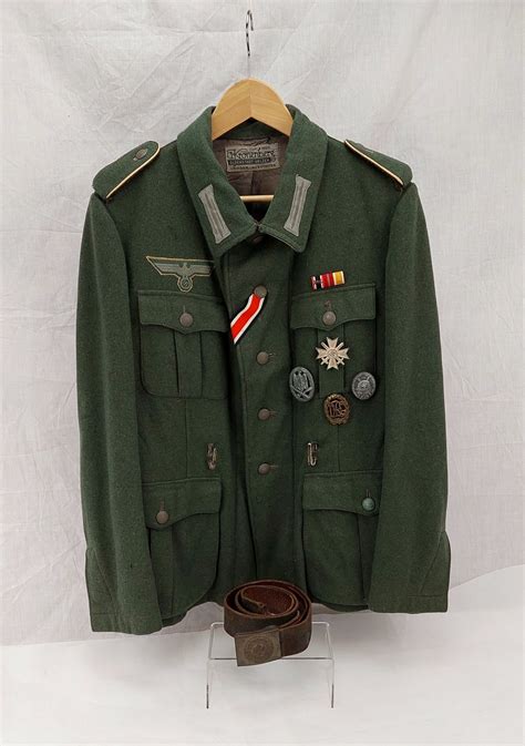 Ww2 German Army Infantry M40 Tunic By A Kronenberg With 4 Original Medals Sally Antiques