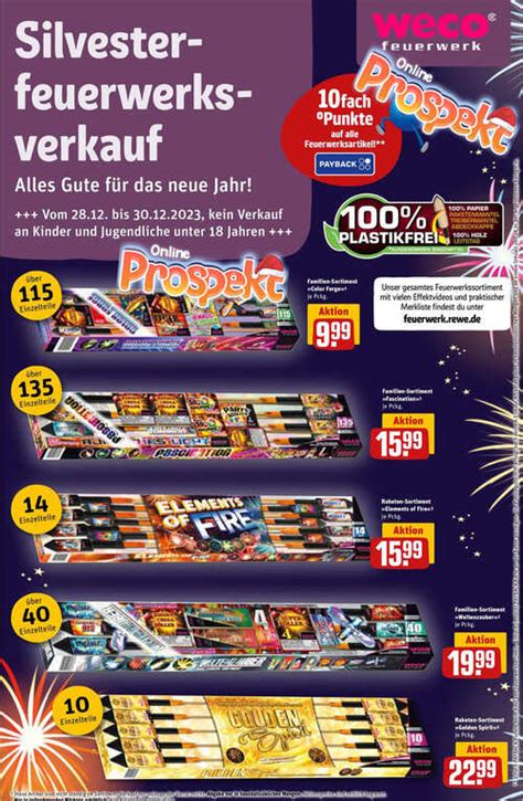 Rewe Feuerwerk Silvester Prospekt Onlineprospekt