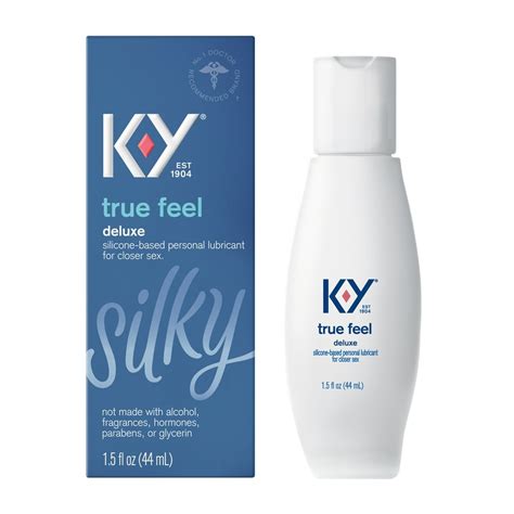 K Y True Feel Lube Personal Lubricant Silicone Based Formula Safe To Use With Condoms For