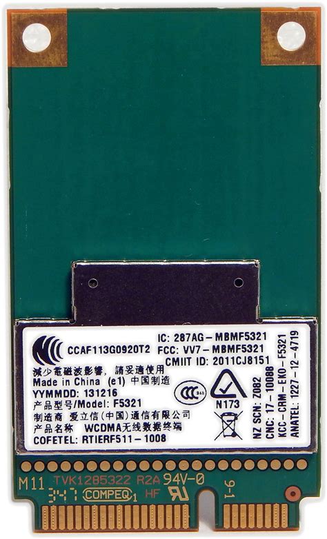 Dell Wireless Dw Ericsson Gsm Hspa Wcdma G Wwan Card Vnjrg Vnjrg