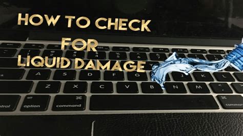 How To Check Laptop For Liquid Damage YouTube