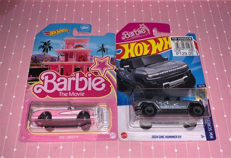 BARBIE HOT WHEELS SET 1956 CORVETTE PREMIUM 2024 GMC HUMMER EV On Carousell