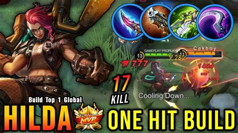 17 Kills Hilda One Hit Build Insane DMG Build Build Top 1 Global