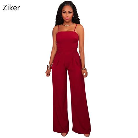 New Fashion Autumn Women Boot Cut Full Length Jumpsuits Sexy Strapless Backless Jumpsuits Night