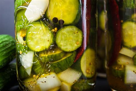 Spicy Bread And Butter Pickles Dont Sweat The Recipe