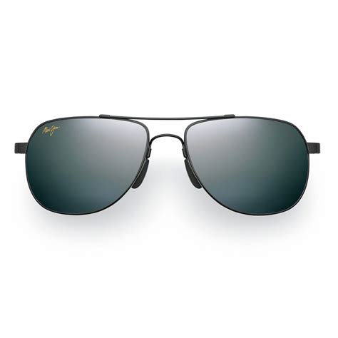 Maui Jim Unisex Guardrails Aviator Black Gray Sunglasses | Women's ...