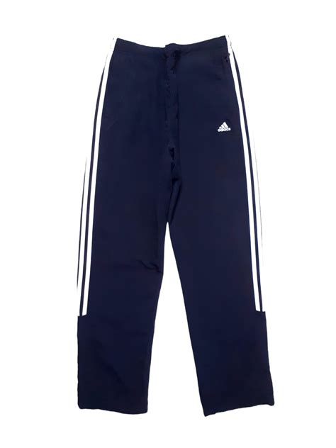 Adidas Vintage 90s Adidas 3 Stripes Black Navy Trackpants Grailed