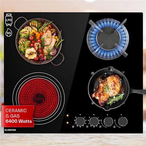 MultiChef 4 Combo Gas Hob Gas And Glass Ceramic 58 5 Cm Wide Self