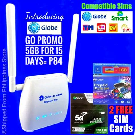 Globe 4G Open Line Modem For Prepaid Postpaid Sim Smart Globe Sun