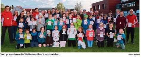 Sportabzeichen 2021 TSV 1847 Weilheim E V