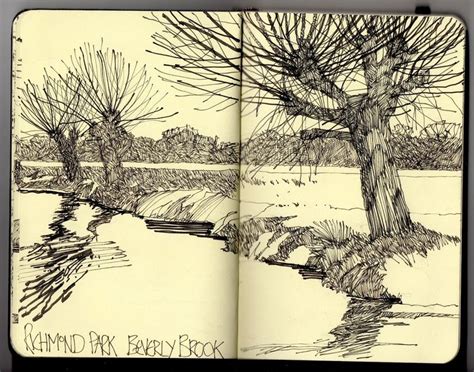 Ian Sidaway Fine Line Moleskine Art Sketch Book Drawings