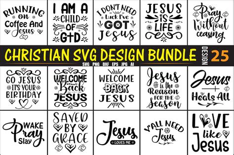 Christian Svg Design Bundle By Orpitabd Thehungryjpeg