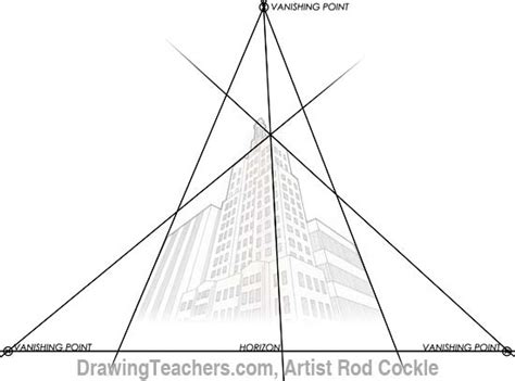 3-Point Perspective Drawing Lesson