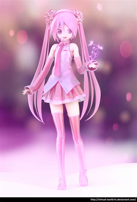 Appearance Sakura Miku by Virtual-World-TV on DeviantArt