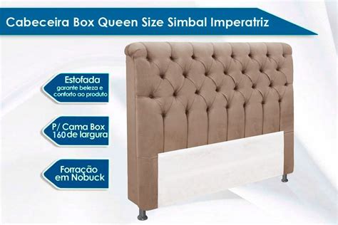 Cabeceira Cama Box Estofada Imperatriz Plus Simbal Costa Rica