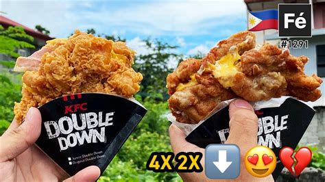 Kfc Double Down Philippines Original Recipe Vs Zinger Kfc Double