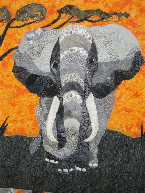 Elephant Collage Elephant Quilt Elephant Quilts Pattern Animal Quilts