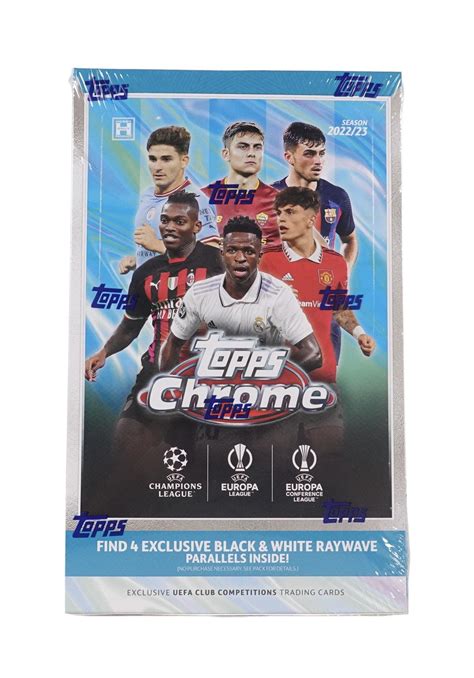 202223 Topps Chrome Uefa Club Competitions Soccer Hobby Lite Box Da