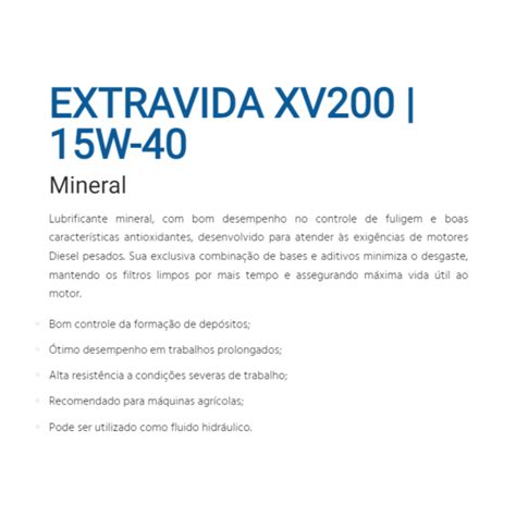 Na Lelokar temos YPF EXTRA VIDA XV200 15W40 CI4 melhor preço