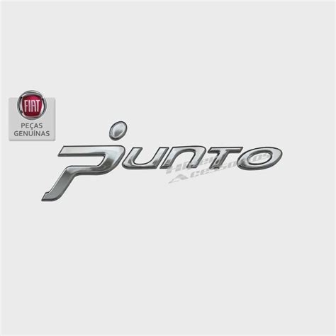 Emblema Letreiro Punto 2008 2009 2010 2011 2012 Original Fiat Submarino