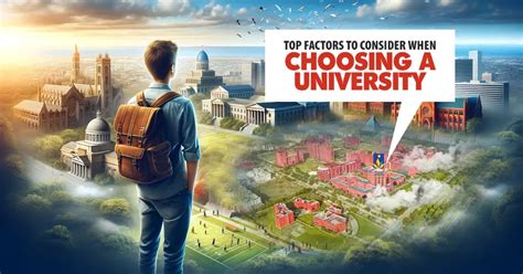 8 Top Factors To Consider When Choosing A University For Your Future