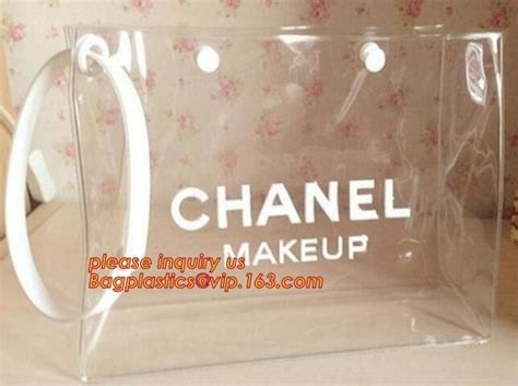 Transparent Pvc Beach Bag Plastic Packing Bag With Zipper Lock Pvc Pouch Bikini Bags Bikini