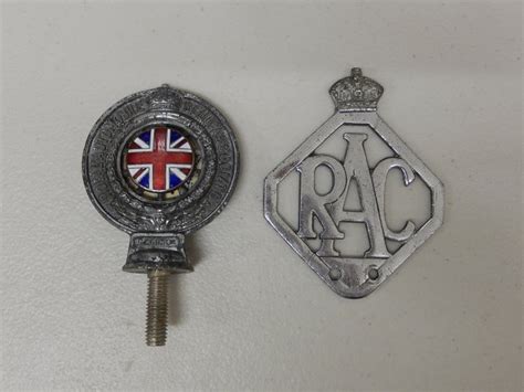 Plakette 2 Vintage Original RAC British Chrome Enamel Car Catawiki