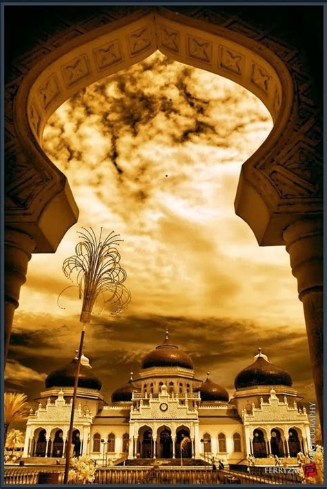 Baiturrahman Great Mosque Wonderful Amazing Banda Aceh Aceh Dalam