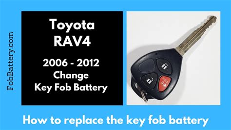 How To Change Battery On Toyota Rav4 Key