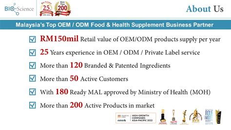 Bio Science Marketing Sdn Bhd Malaysia S Top OEM ODM Health