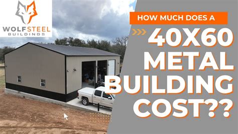 40x60 Metal Building Custom Kits Cost Breakdown, 48% OFF