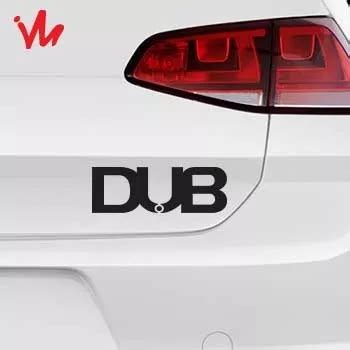 Kit 2 Adesivos Dub Carro Jdm Euro Rebaixado Parcelamento Sem Juros