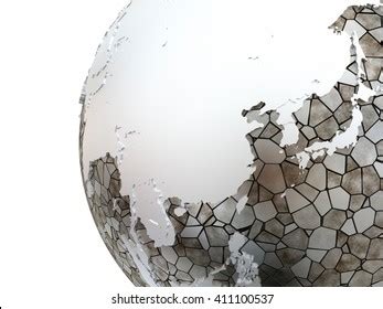 Southeast Asia On Metallic Model Planet Stock Illustration